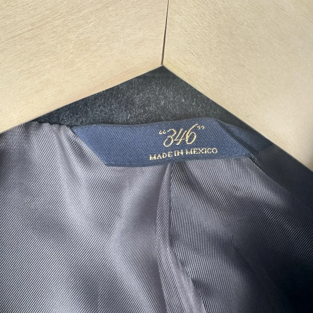 Brooks Brothers 346 Blazer Mens 42R Gray 100% Cashmere Madison Fit Sport Coat